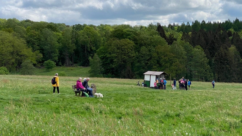 Wanderer am Jägeranger. (Foto: MTV Eschershausen e. V.)