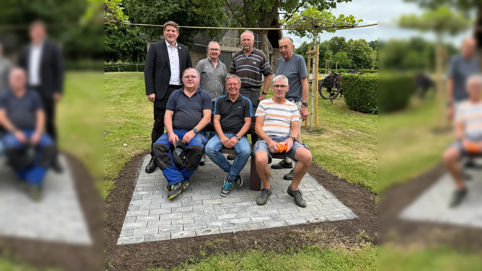 V.l. hinten: Nicolas Aisch, Reiner Blome, Hubertus Eikenberg, Wolfgang Zintl, (vorn) Manfred Friebe, Werner Dürdoth und Dieter Rengel. (Foto: privat)