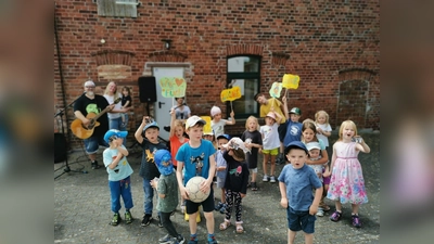 Die Glückspilz-Kinder waren voll dabei. (Foto: Anne Höke/ Kita Glückspilz)