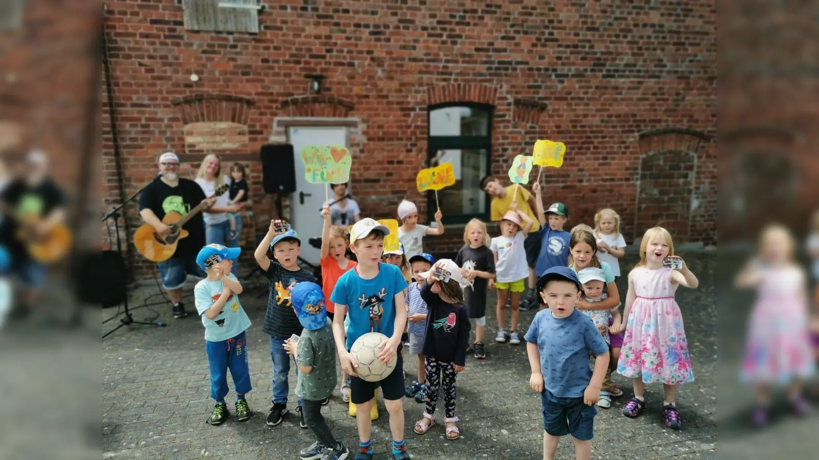 Die Glückspilz-Kinder waren voll dabei. (Foto: Anne Höke/ Kita Glückspilz)