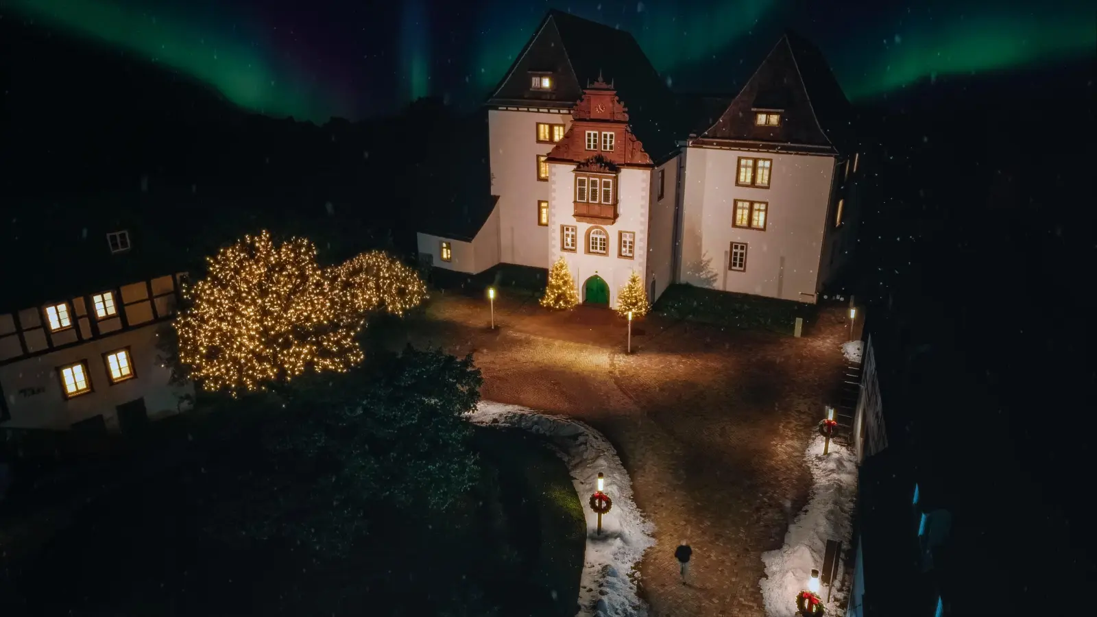 Weihnachtsstimmung im Schlossensemble am 1. Adventswochenende. (Foto: privat)