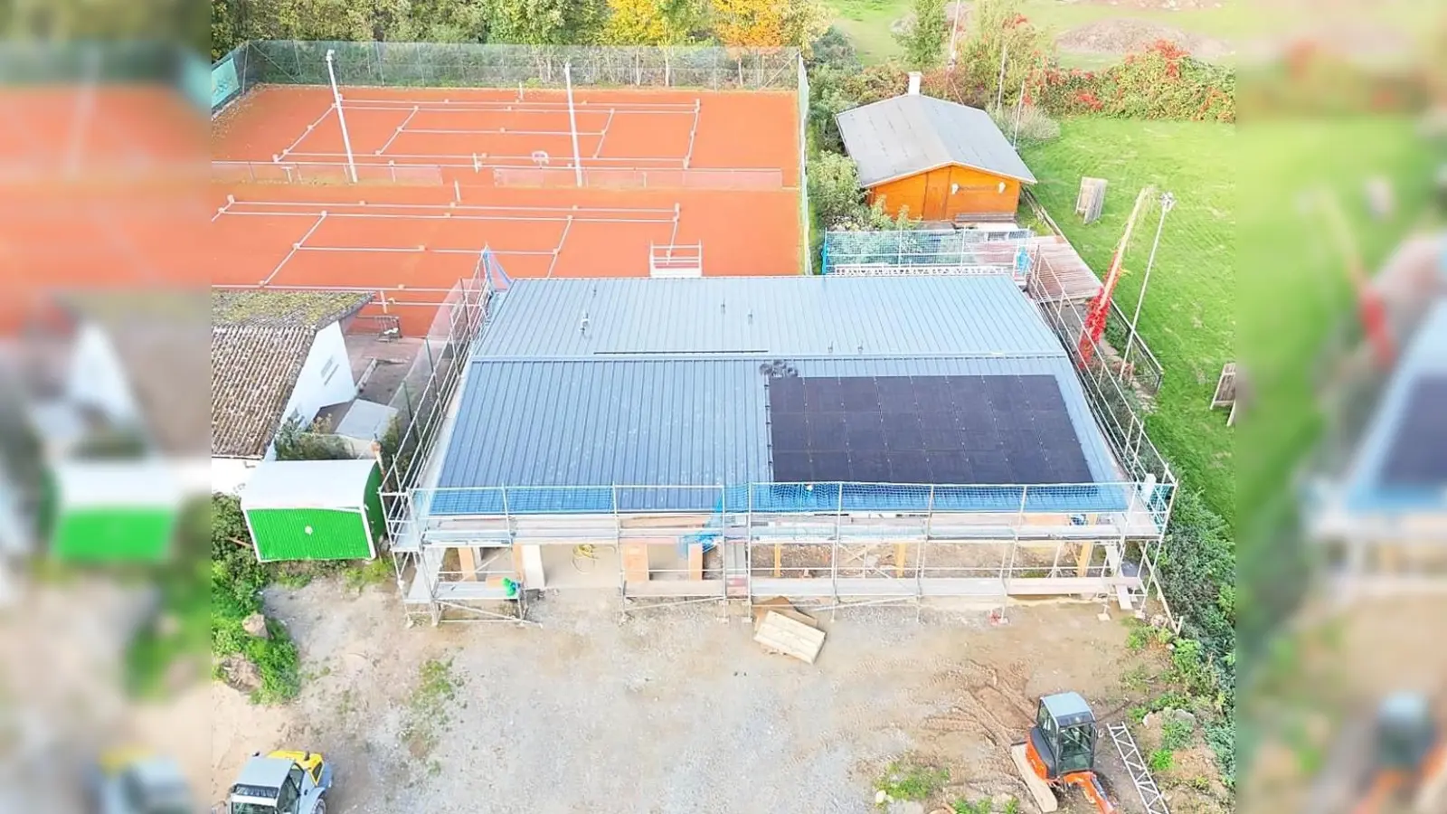 Das Vereinsheim des FC Eintracht Polle befindet sich momentan im Rohbauzustand. Die Höchstförderung von 25.000 Euro durch den Klima.Sieger macht die umfassende Modernisierung möglich. (Foto: FC Eintracht Polle)