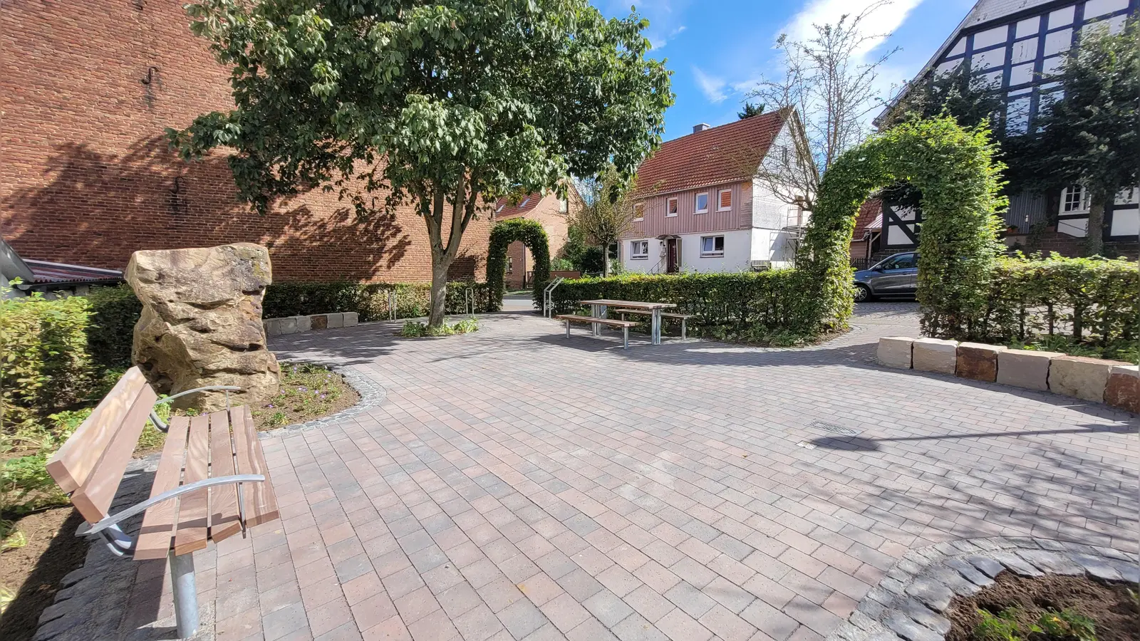 Willkommensplatz in Kelze. (Foto: Stadt Hofgeismar)