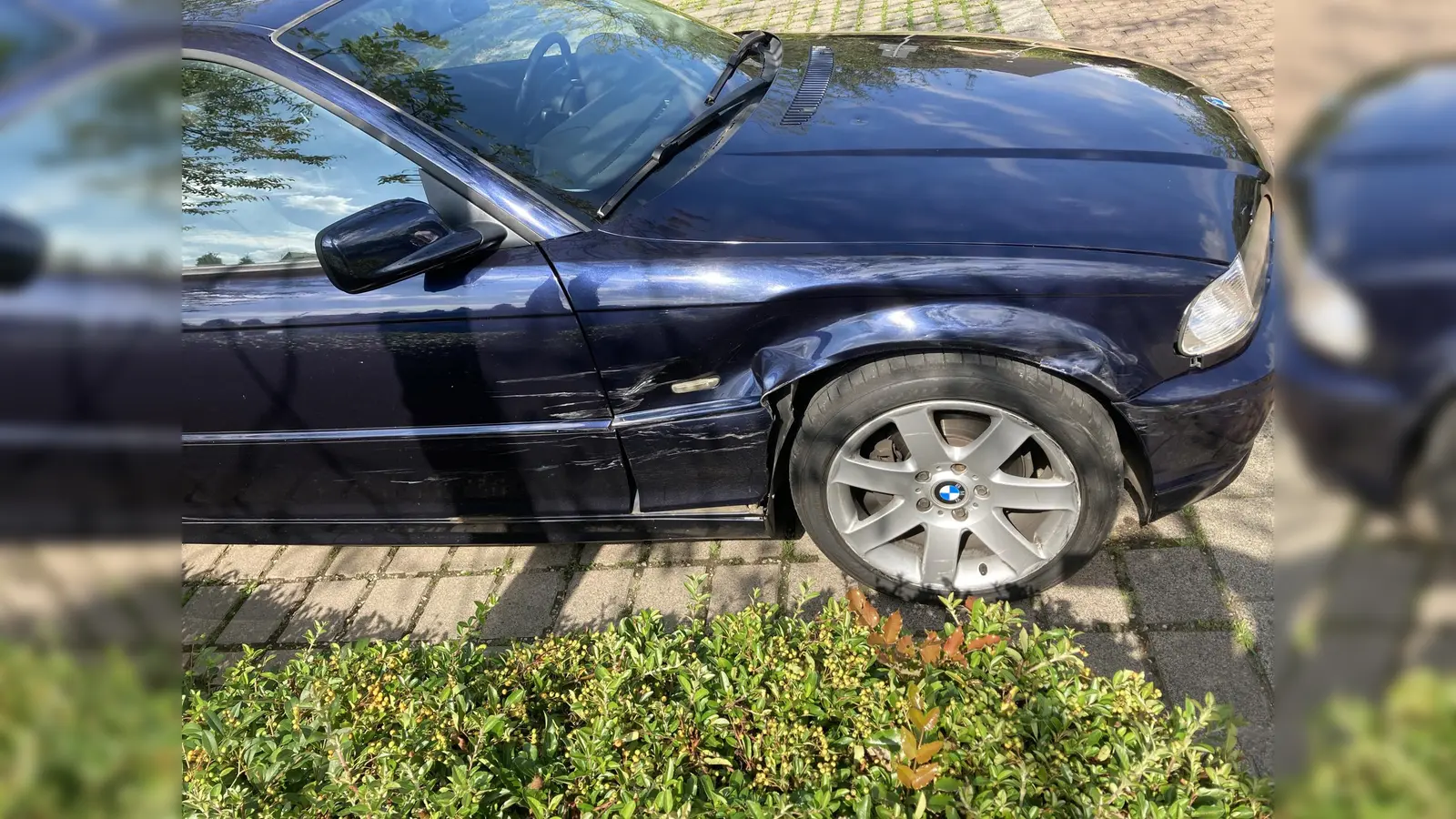 Bei Unfallflucht beschädigter BMW: Polizei sucht Zeugen in Vellmar (Foto: Polizei Nordhessen)