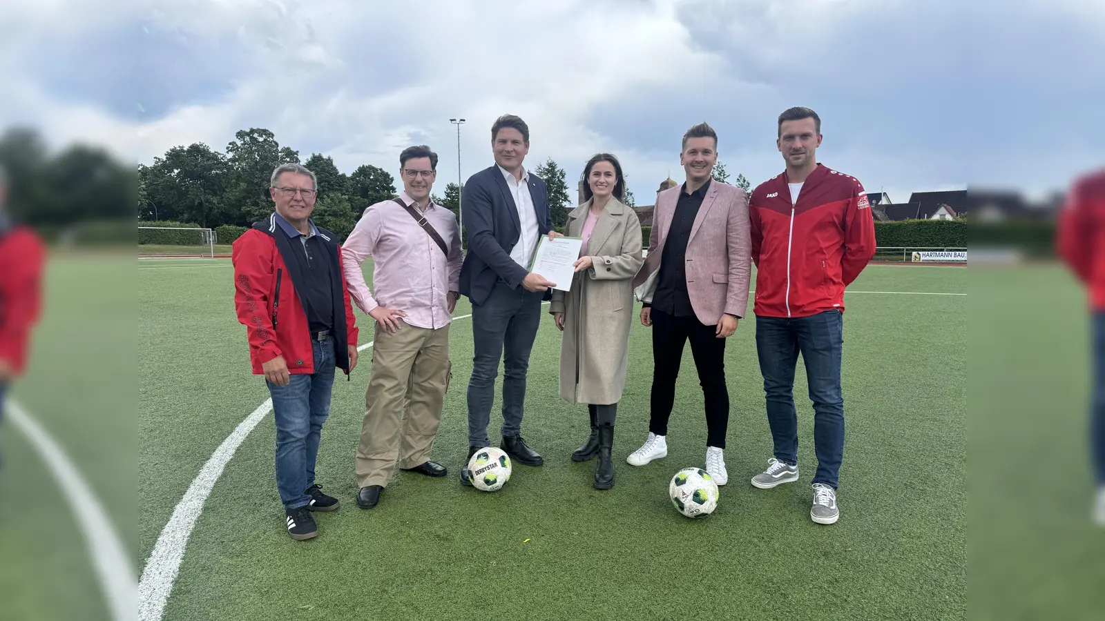 Werner Dürdoth, Hendrik Rottländer, Bürgermeister Nicolas Aisch, Jana Soethe, Hendrik Temme, Tobias Colidt. (Foto: privat)