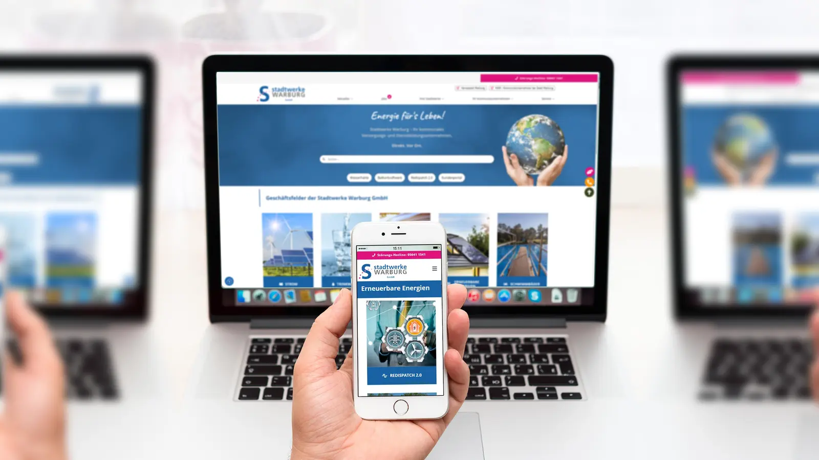Stadtwerke Warburg präsentiert neue Website zum Tag der Daseinsvorsorge. (Foto: Stadtwerke Warburg)