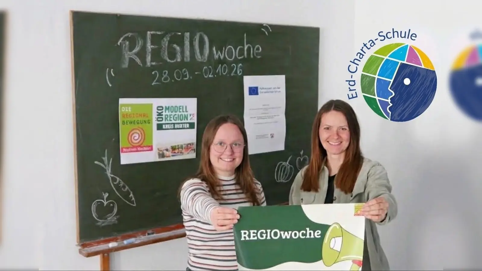 Pauline Krause von der Regionalbewegung und Laura Jäger von der Ökomodellregion Kreis Höxter. (Foto: privat)