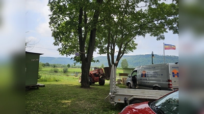 Die Baumaschinen sind angekommen.  (Foto: Samtgemeinde Boffzen)