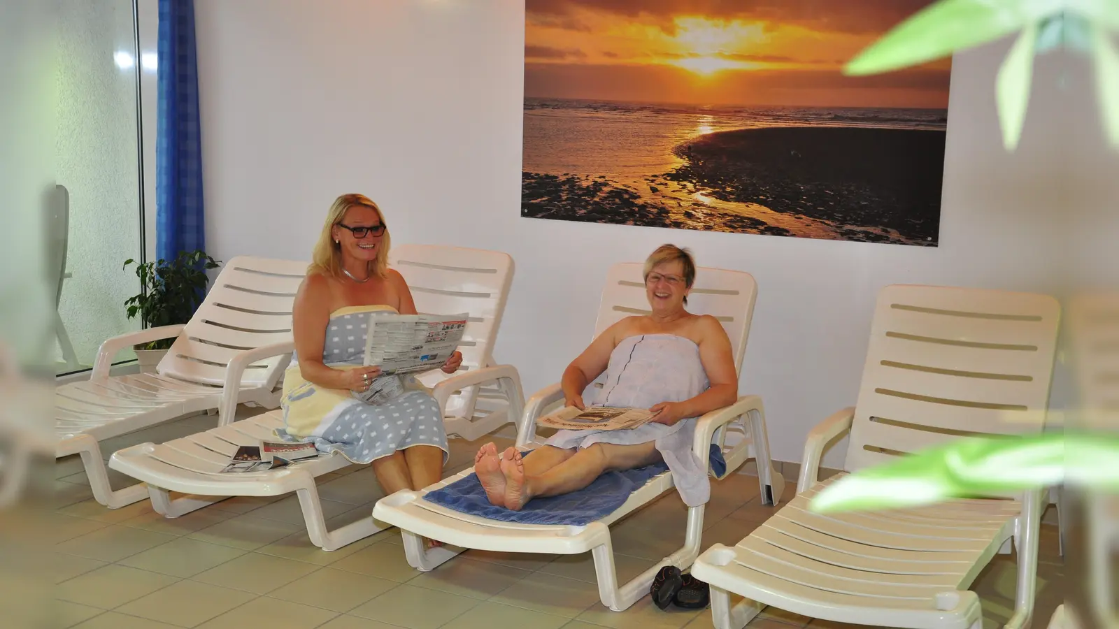 Ruhe und Entspannung finden nach Alltagsstress und nervendem Homeoffice. Die Saunalandschaft im Freizeitbad Vörden lädt dazu ein. (Foto: privat)