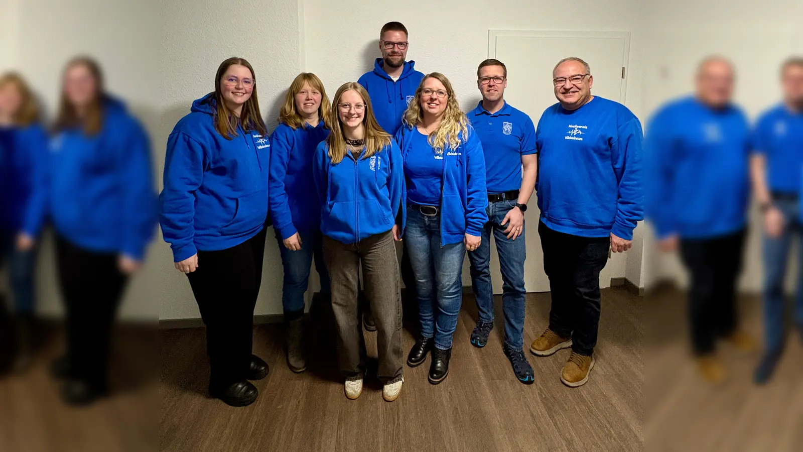 Vorstand (vorne v.l.): Anna Müller, Wiebke Verse, Jana Bannenberg, Lars Reiffer, Teresa Strathausen, Ralf Schulte, Wolfgang Reifer. (Foto: privat)