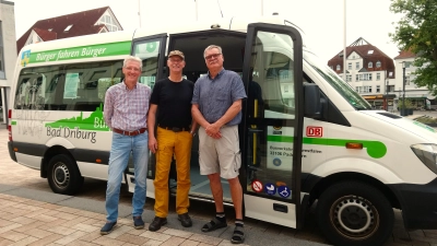 Engagierte Bürgerbusfahrer (v.l.): Josef Hiltenbach, Martin Süper und Werner Becker. (Foto: Doris Dietrich)