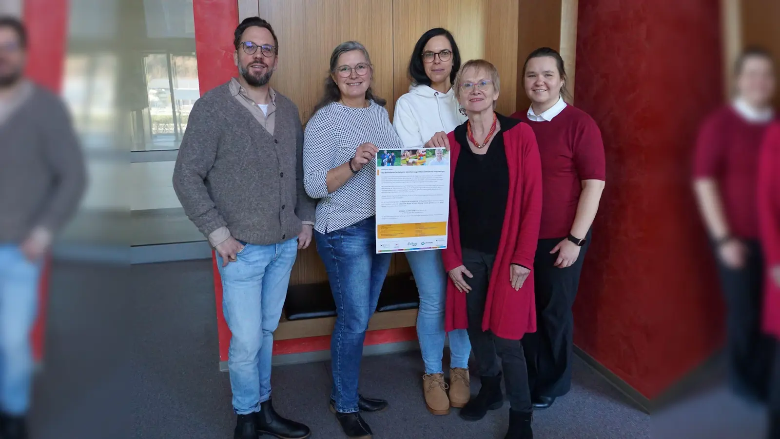 V.l.: Matthias Daniel (EUTB Höxter), Sonja Bokhof (EUTB Paderborn), Christina Ising (Lebenshilfe Brakel), Jutta Vormberg (EUTB Paderborn) und Sabrina Jesinghausen (Integ GmbH). (Foto: privat)