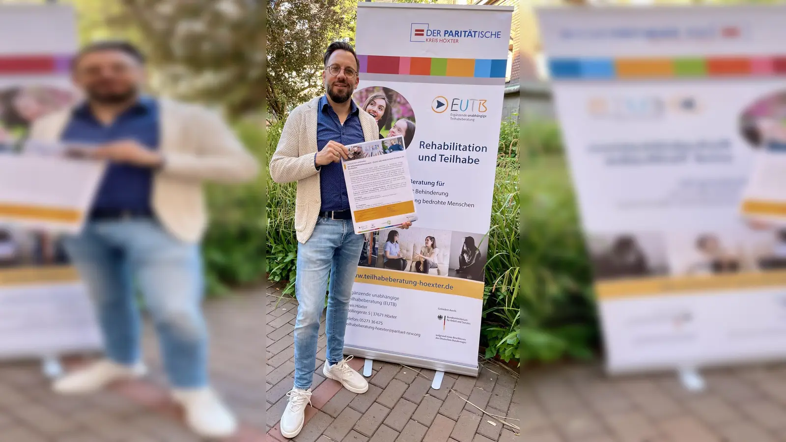 Matthias Daniel von der EUTB Höxter wirbt für einen informativen Vortrag. (Foto: privat)