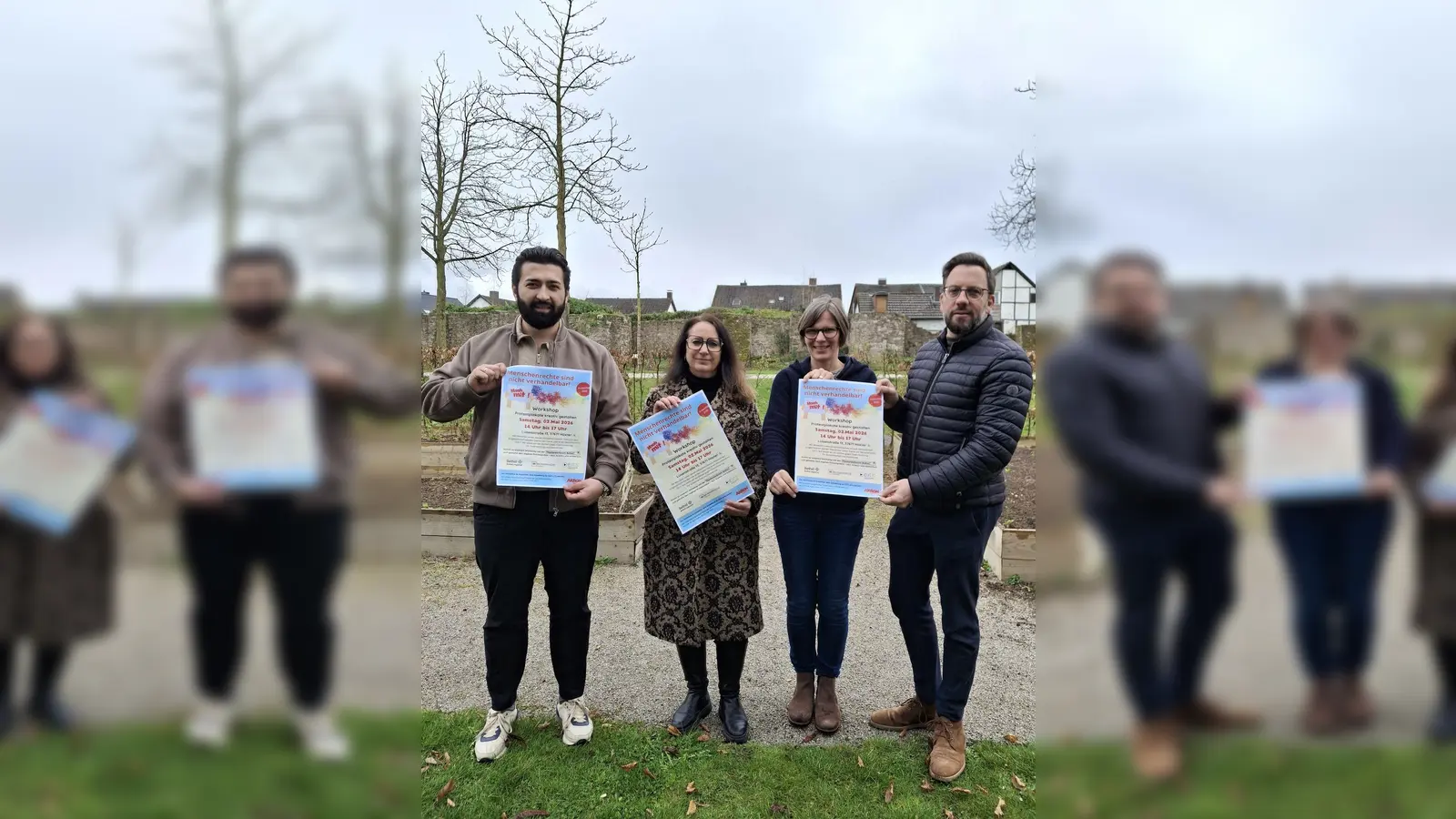 V.l.: Arslan Isakov (Bethel.regional), Claudia Müller (Bethel.regional), Kathrin Jäger (der Paritätische) und Matthias Daniel (Ergänzende unabhängige Teilberatung). (Foto: privat)