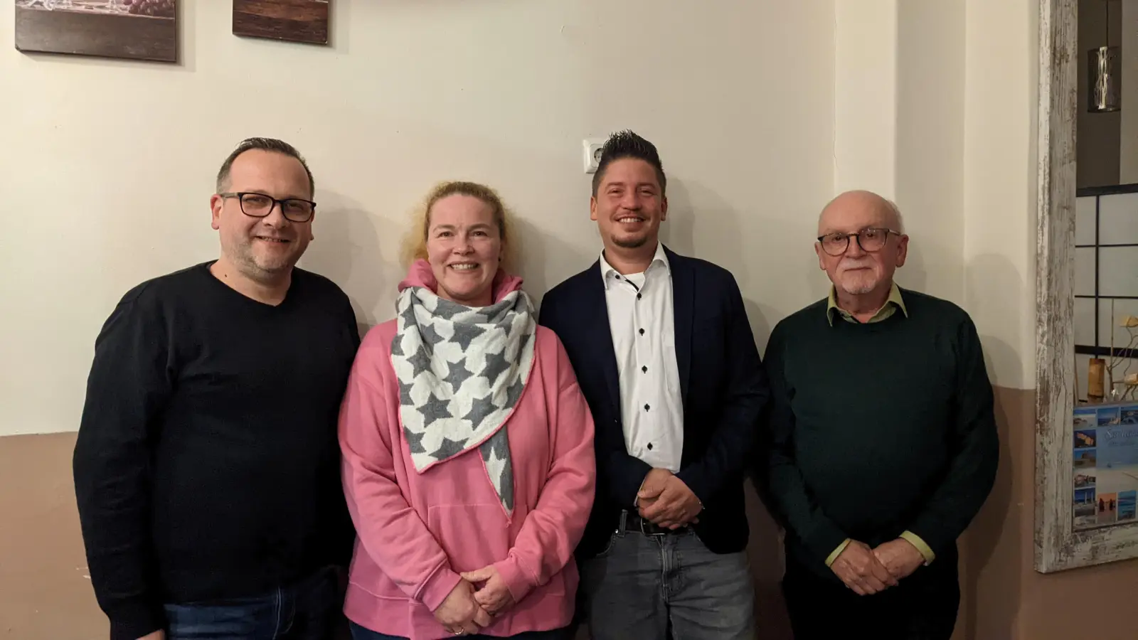 (v.l.) Manuel Schmidt, Julia Hotzy, Patrick Steinel und Helmut Degethoff. (Foto: privat)