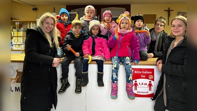 Die Kita-Kinder haben fleißig Spenden gesammelt. (Foto: Kita Frohnhausen)