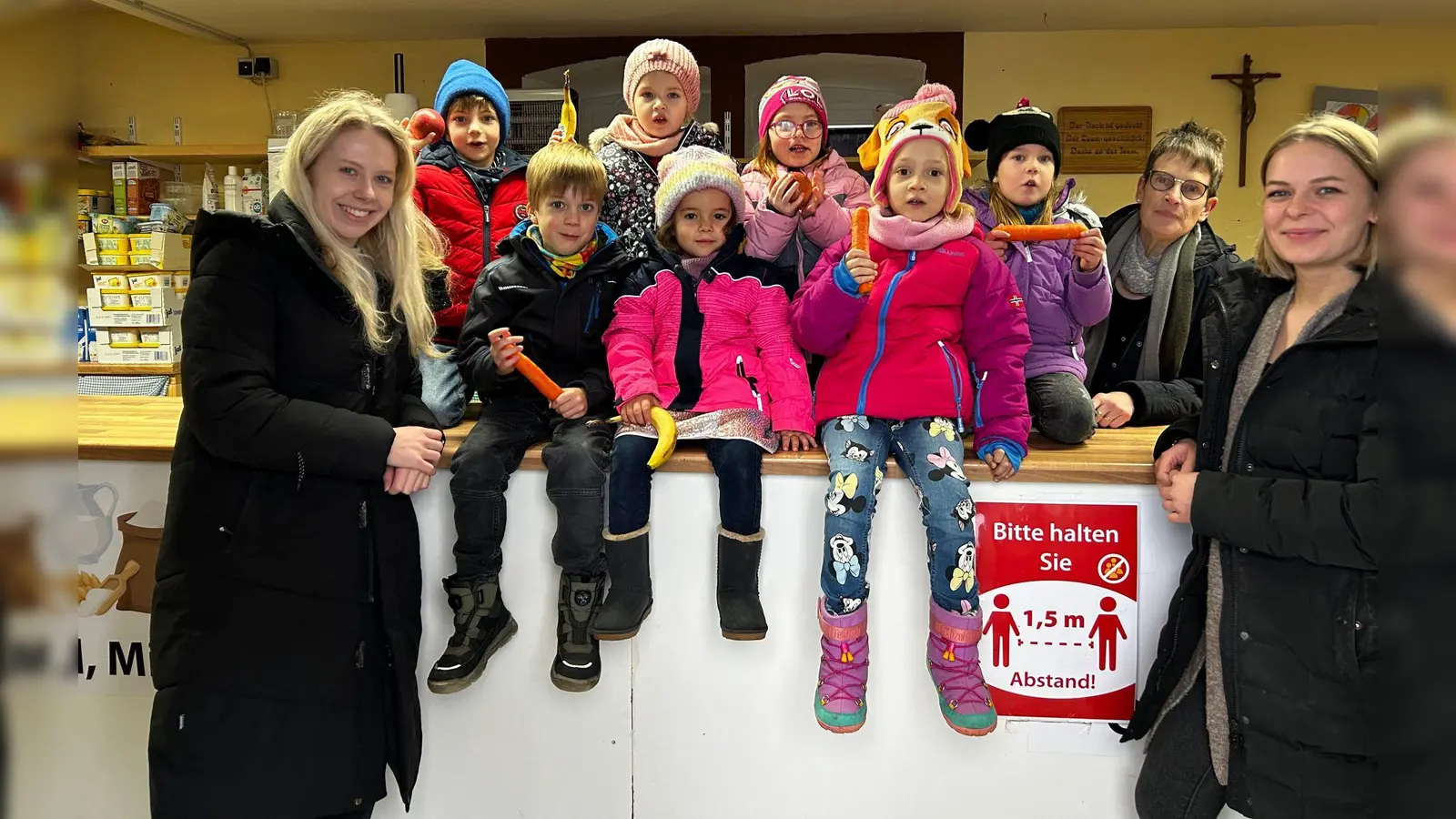Die Kita-Kinder haben fleißig Spenden gesammelt. (Foto: Kita Frohnhausen)
