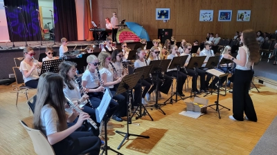 Das Orchester spielte „Viva La Vida“ und „Bella Napoli“ (Foto: Gymnasium Beverungen)