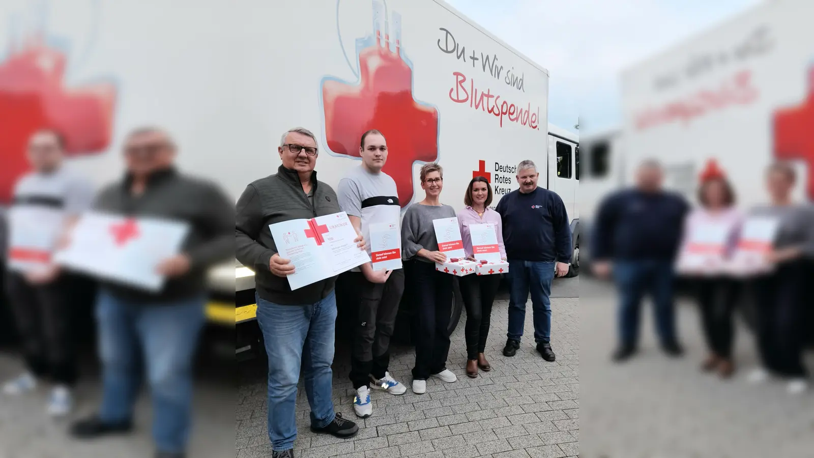 V.l.: Michael Hoppe, Lennart Wiemers, Ute Künemund, Claudia Arendes, Joachim Rempe. (Foto: privat)