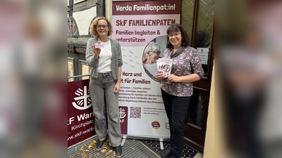 Suchen Familienpaten (v.l.): Geschäftsführerin des SkF Warburg Daniela Dahlmann und Koordinatorin Elke Hillebrand-Köster. (Foto: privat)