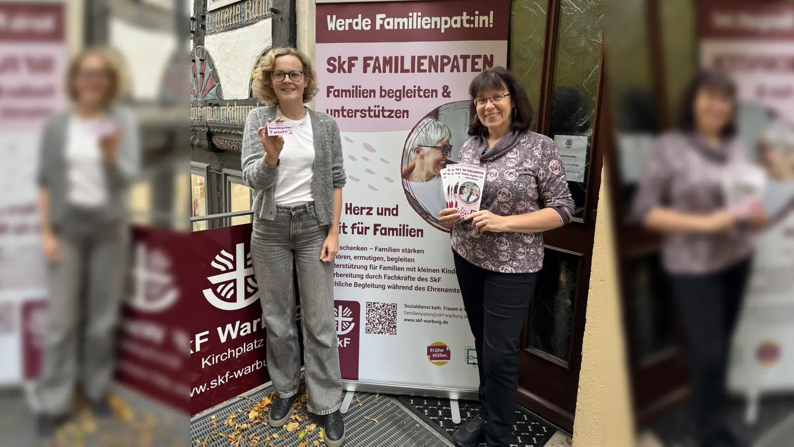 Suchen Familienpaten (v.l.): Geschäftsführerin des SkF Warburg Daniela Dahlmann und Koordinatorin Elke Hillebrand-Köster. (Foto: privat)