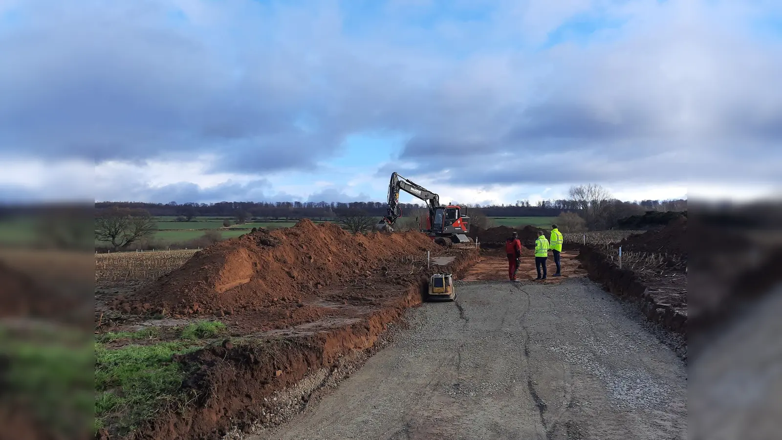Mit der Erschließung des 2. Bauabschnitts wird begonnen. (Foto: Foto: Samtgemeinde Boffzen)