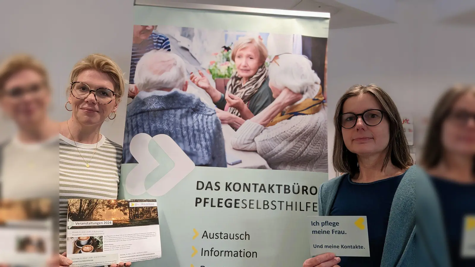 Kathrin Groppe und Cornelia Pätzold, Mitarbeiterinnen KoPS, stellen das abwechslungsreiche Programm vor. (Foto: privat)
