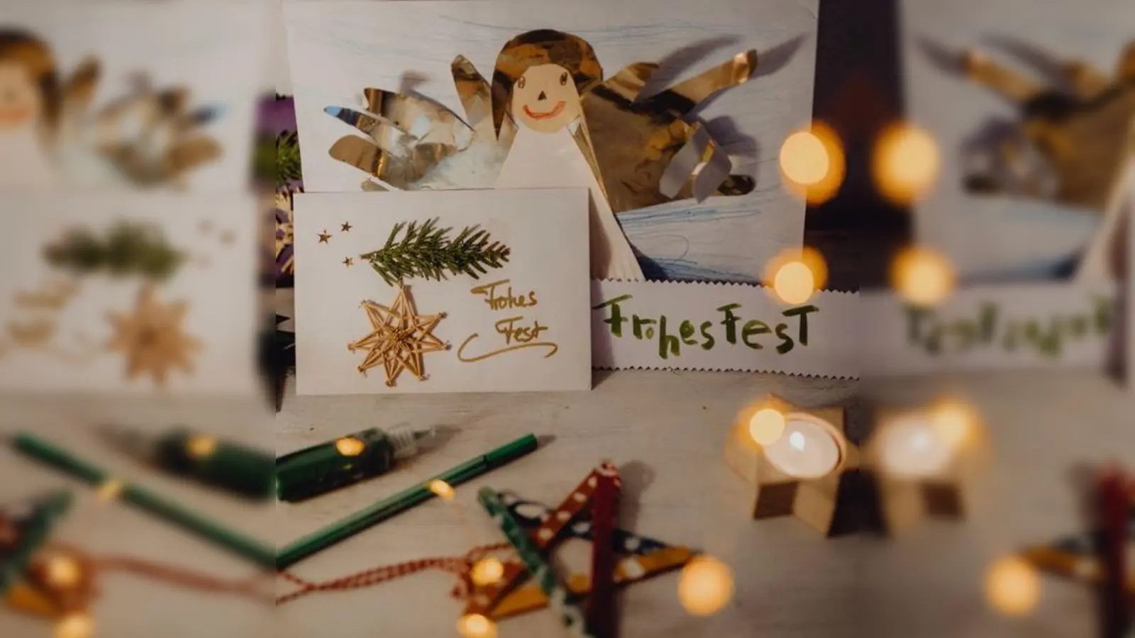 Bei der Aktion „Weihnachtspost malen, basteln und schreiben Kinder für Senioren fantasievolle Weihnachtsgrüße. (Foto: privat)