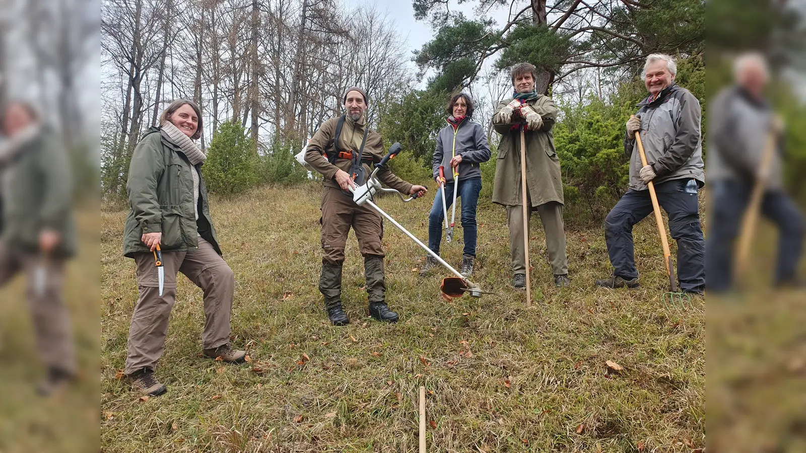 Pflegetrupp am Bielenberg. (Foto: Burkhard Beinlich)