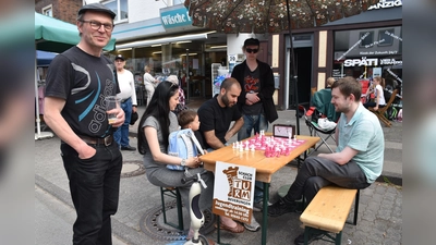 Der Schachclub stellte sich auf dem Blütenfest vor.  (Foto: Barbara Siebrecht)