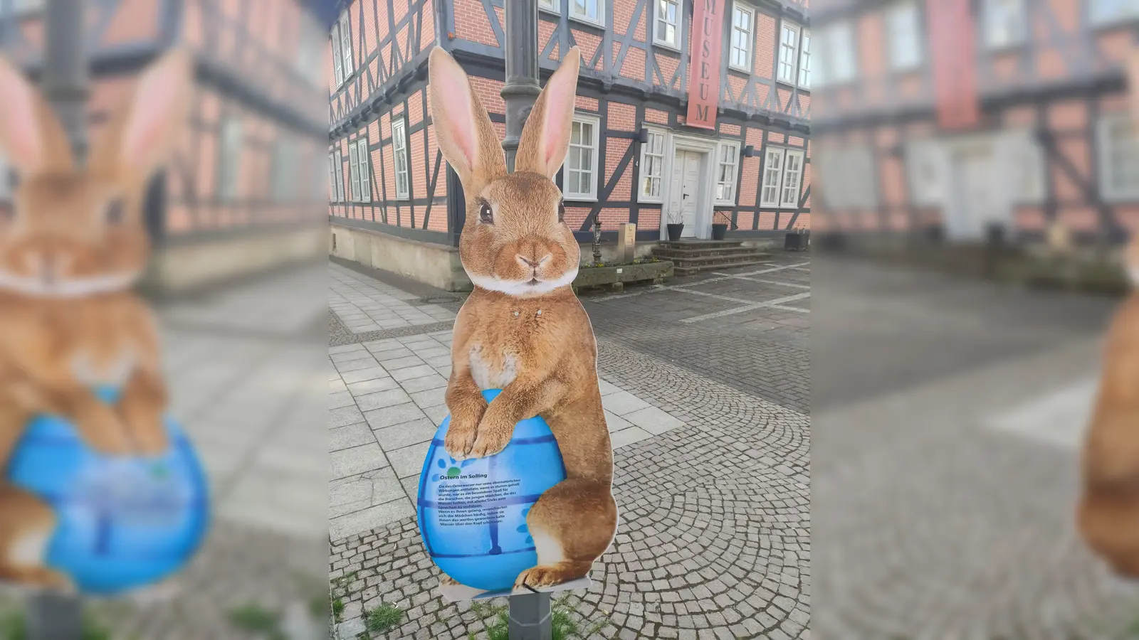 Osterhasenpfad in Uslar mit Gewinnspiel. (Foto: Touristik-Information Uslar, C. Filpe)