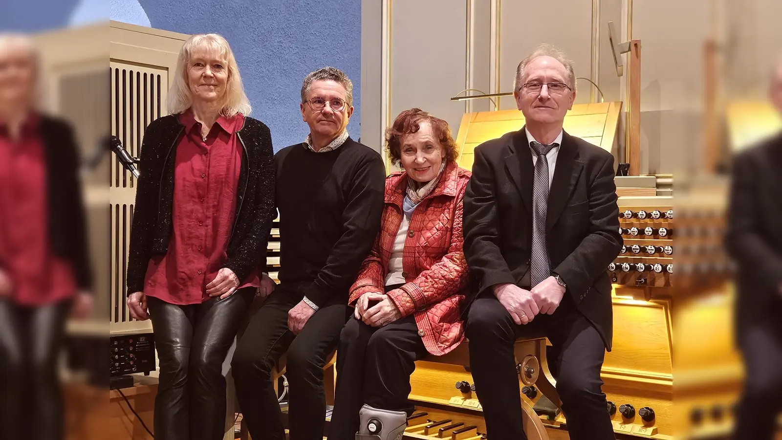 Langjährige Organisten von St. Marien (v.l.): Gabriele Gathmann-Frische, Benedikt Marpert, Heidi Schimiczek und Johannes Lücking. (Foto: privat)