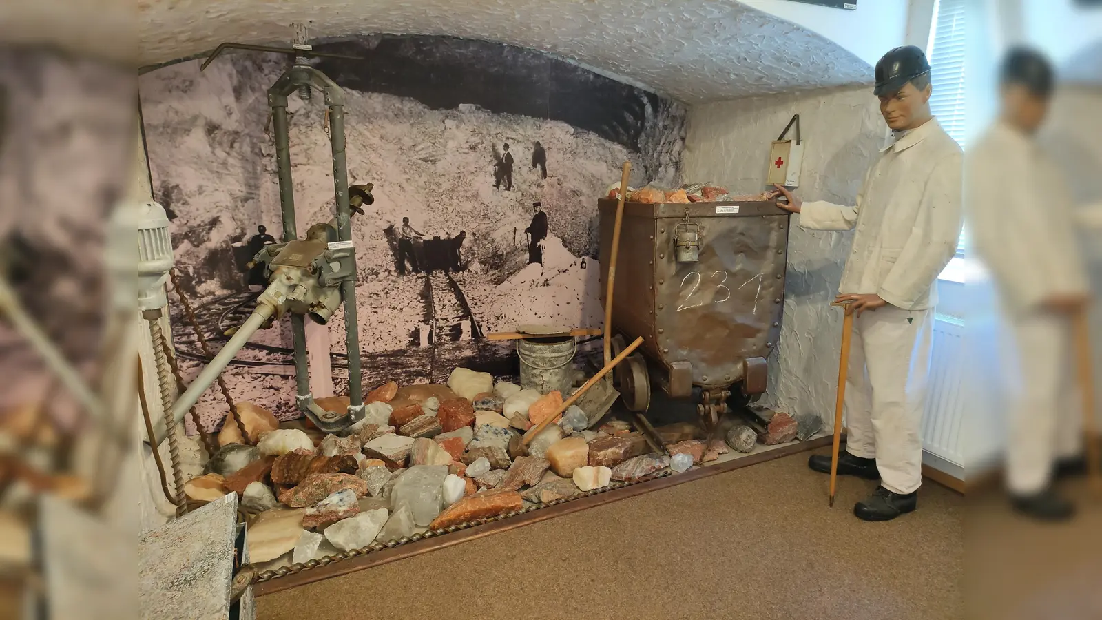 Ausstellung im Kalibergbau-Museum. (Foto: Touristik-Information Uslar)