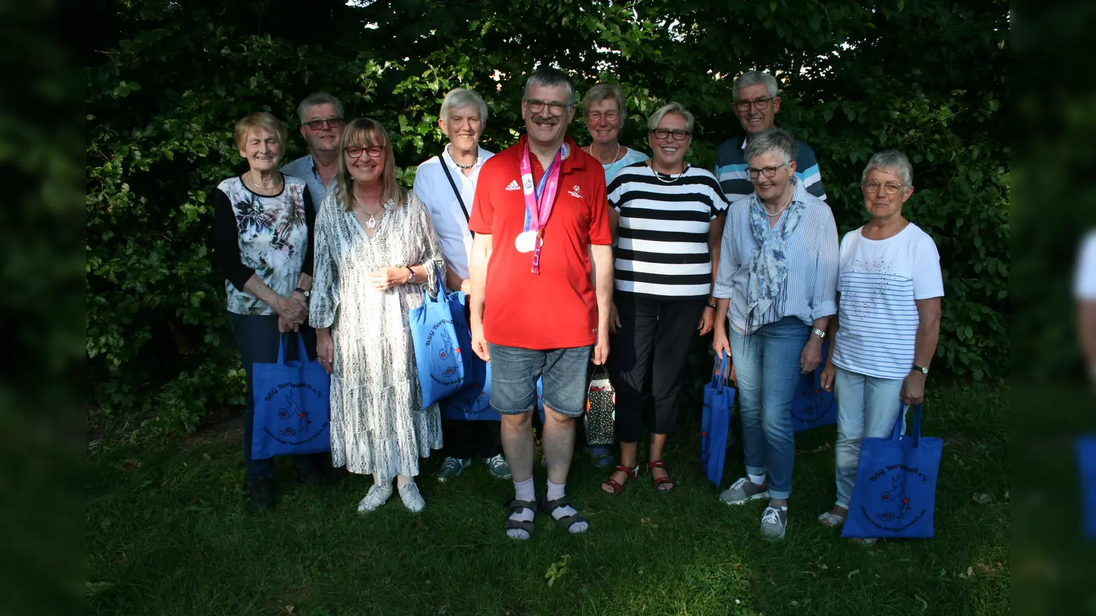 Die BSG Borgentreich hat beim Sommerfest ihre Jubilare geehrt.  (Foto: BSG)