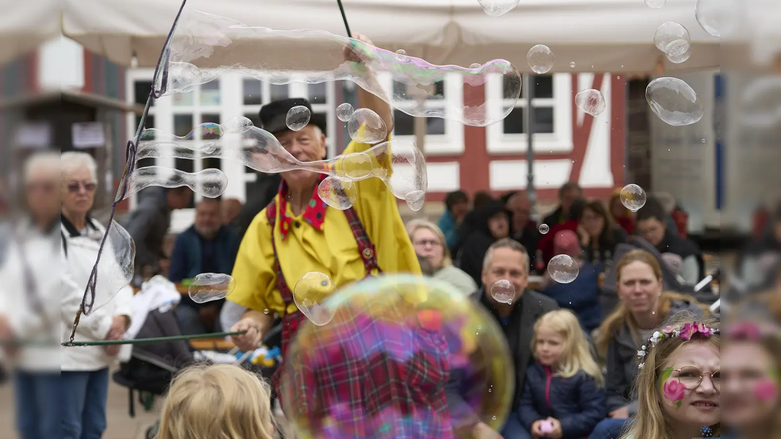 Ein buntes Rahmenprogramm unterhält die Besucher des Dornröschenfestes am Sonntag. (Foto: Stefan Bönning)