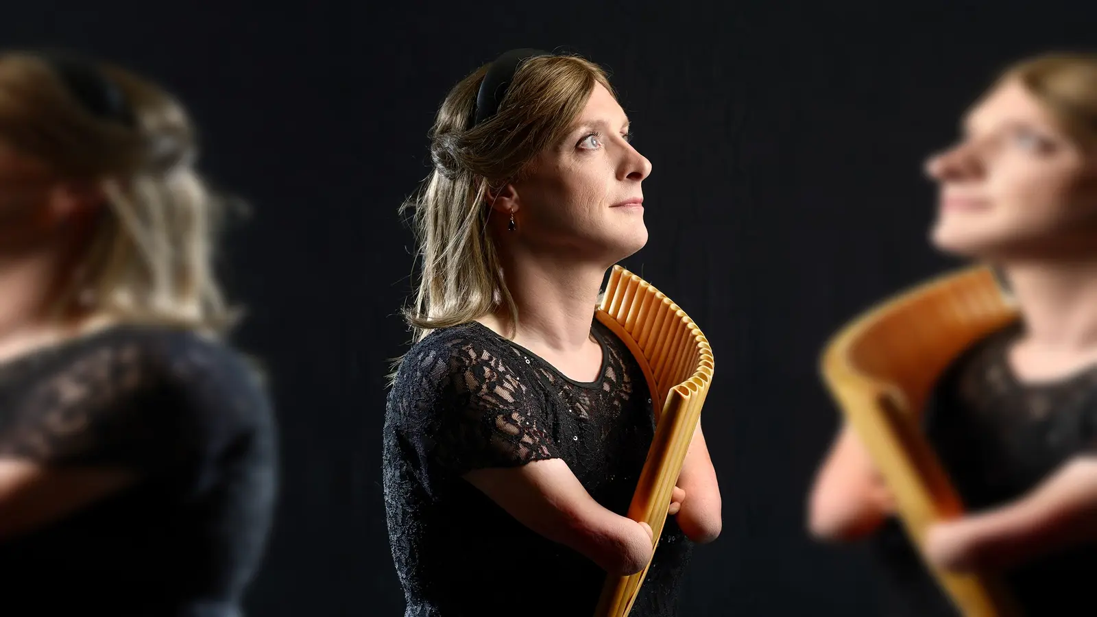 Panflötenvirtuosin Hannah Schlubeck. (Foto: Bettina Osswald)