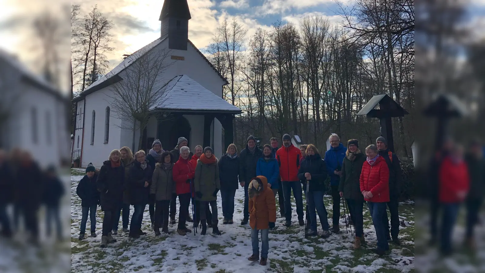 Die Wanderer rasteten bei der Klus Eddessen. (Foto: TV Dalhausen)