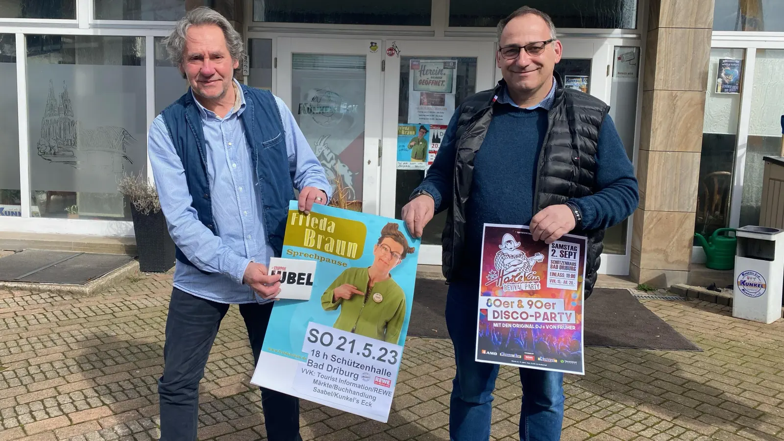 Stellten die Programmpunkte der Kulturreihe vor: Projektmanager Detlef Hornstein (l.) und Veranstalter Peter Kunkel.  (Foto: Marc Otto)