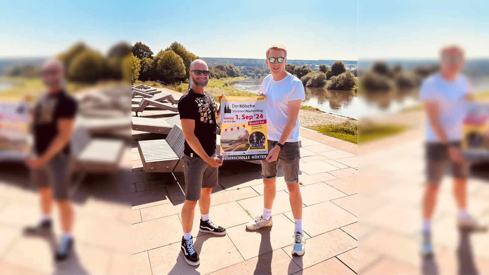 Marcus Stiera (links) und Markus Finger freuen sich auf die Premiere von „Jeck auf der Weserscholle“. (Foto: privat)