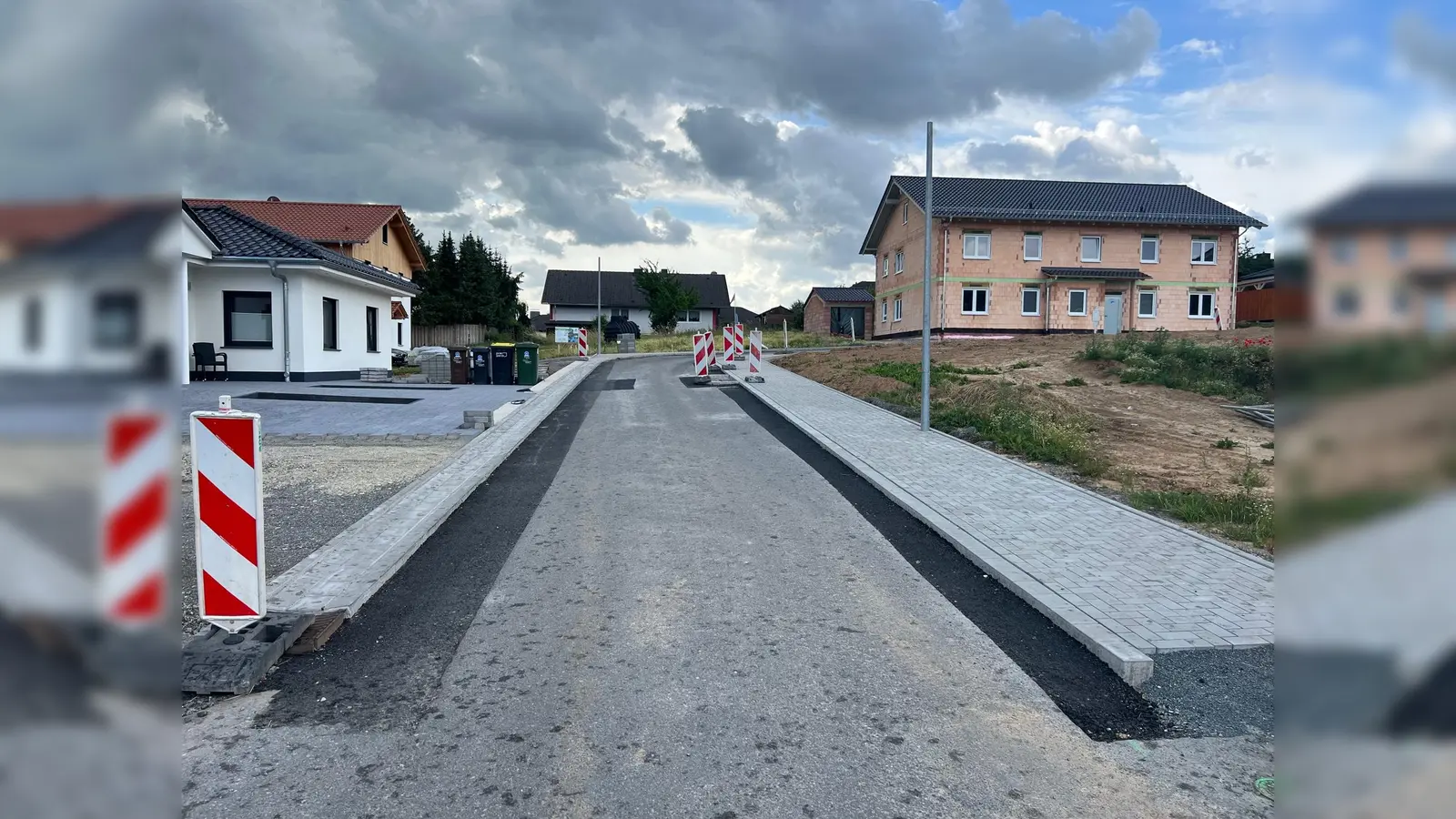 Straßenendausbau „Westbergblick“ im Baugebiet Rennebaum. (Foto: Stadt Hofgeismar)