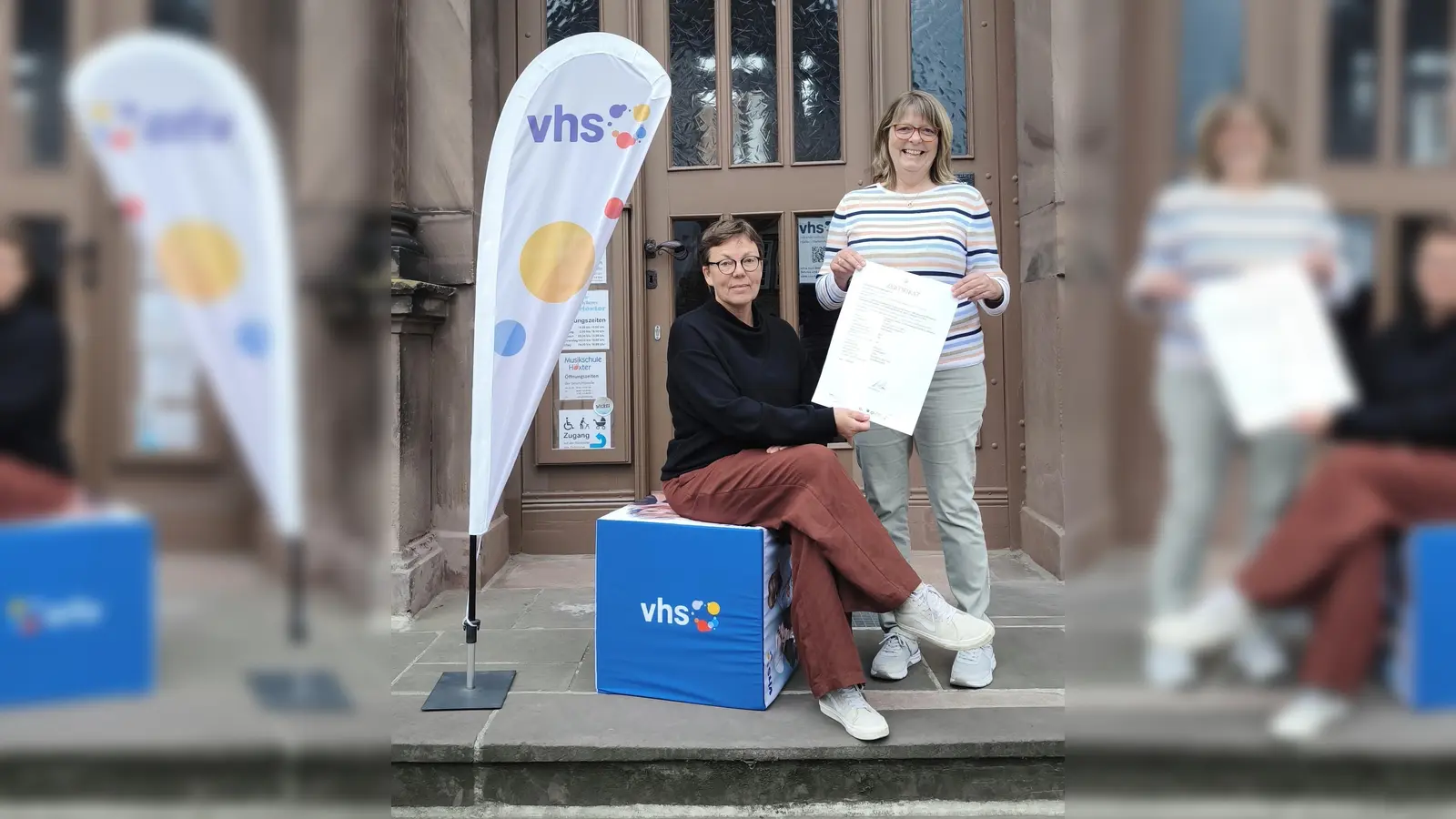 Silvia Correll und Claudia Gehle VHS mit neuer Zertifizierung. (Foto: privat)
