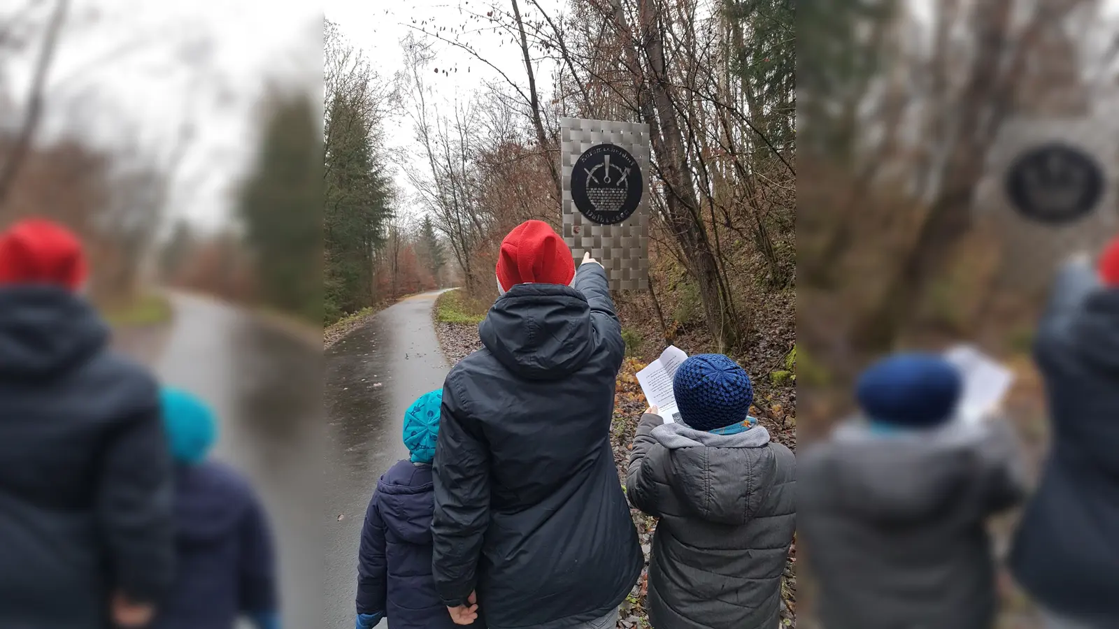 Die Spaziergang führte die Familien über den gesamten Radweg und durchs Dorf. (Foto: Foto: Kita Dalhausen)