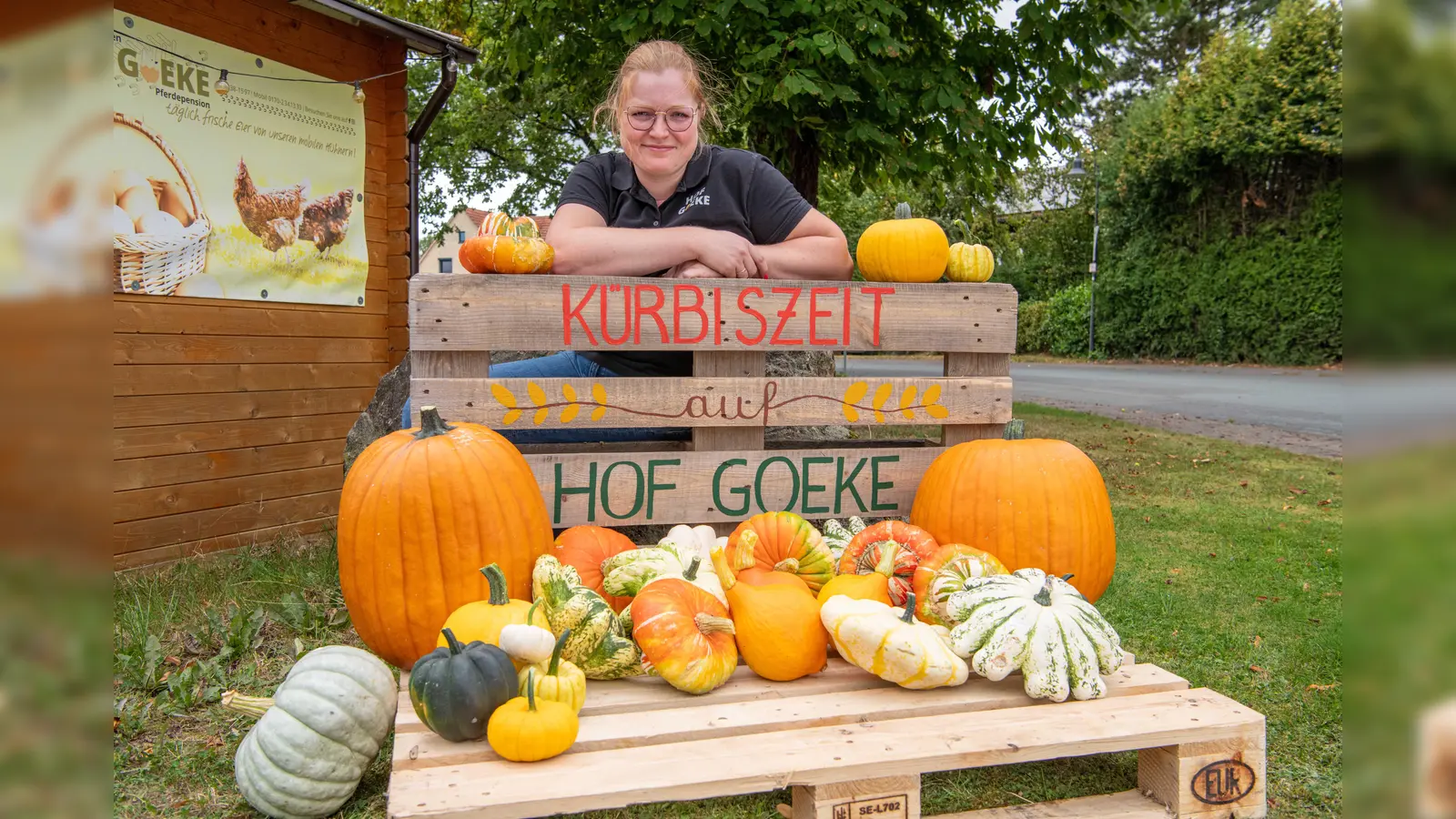 Beim Kürbisfest auf dem Hof Goeke steht der Namensgeber natürlich auch überall sonst im Mittelpunkt. (Foto: GfWHöxter)
