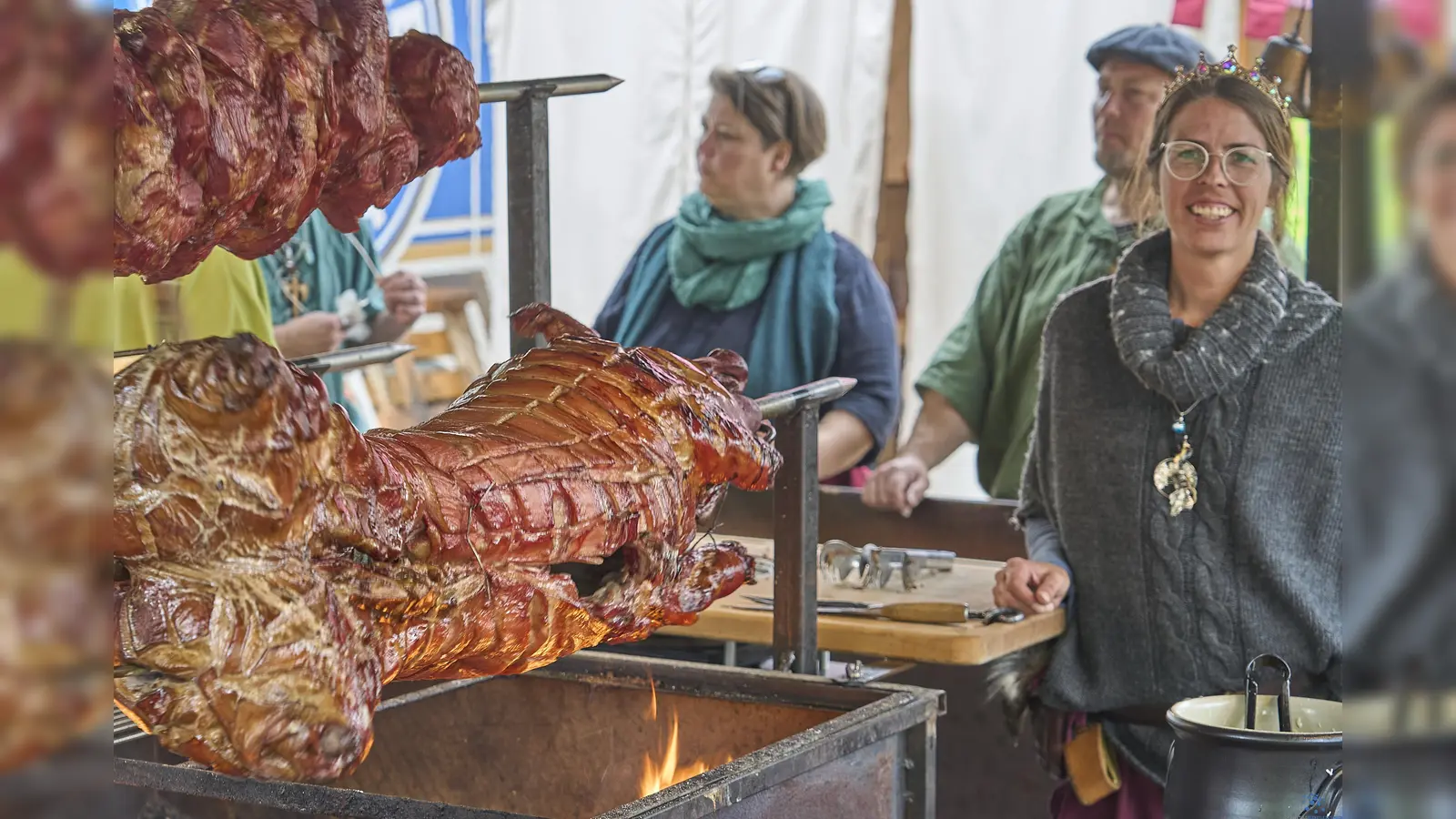 Natürlich gehören auch an Leckereien aus dem Mittelalter angelehnte Köstlichkeiten zum kulinarischen Angebot beim Hansefest. (Foto: Stefan Bönning)