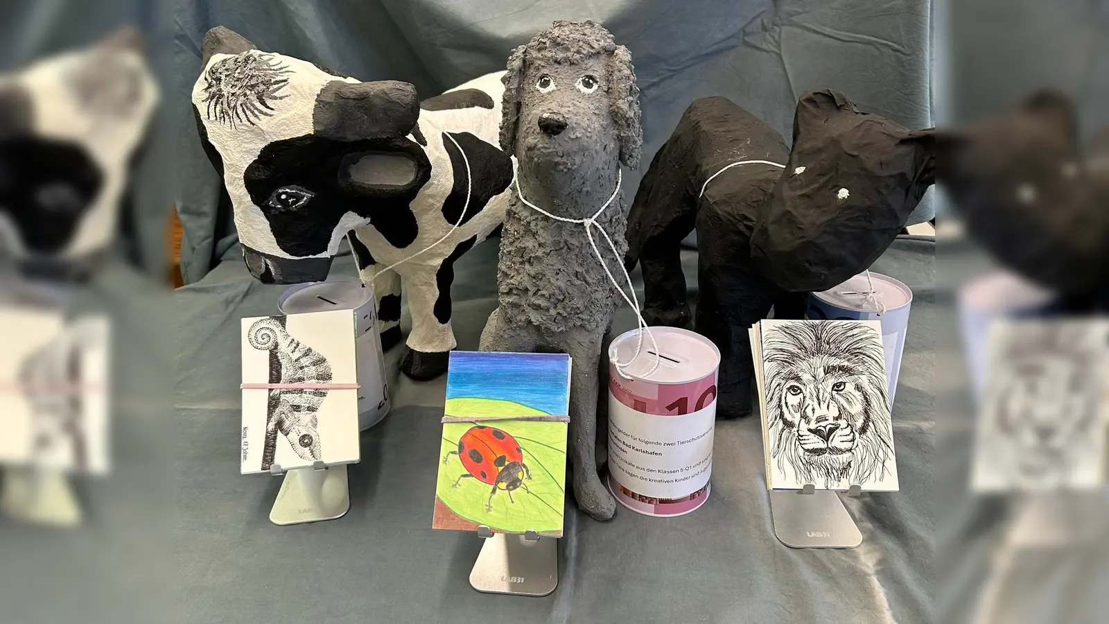 Mit dem diesjährigen Kunstprojekt des Gymnasiums Marianums unterstützen Schülerinnen und Schüler den Tierschutz. (Foto: Gymnasium Marianum)