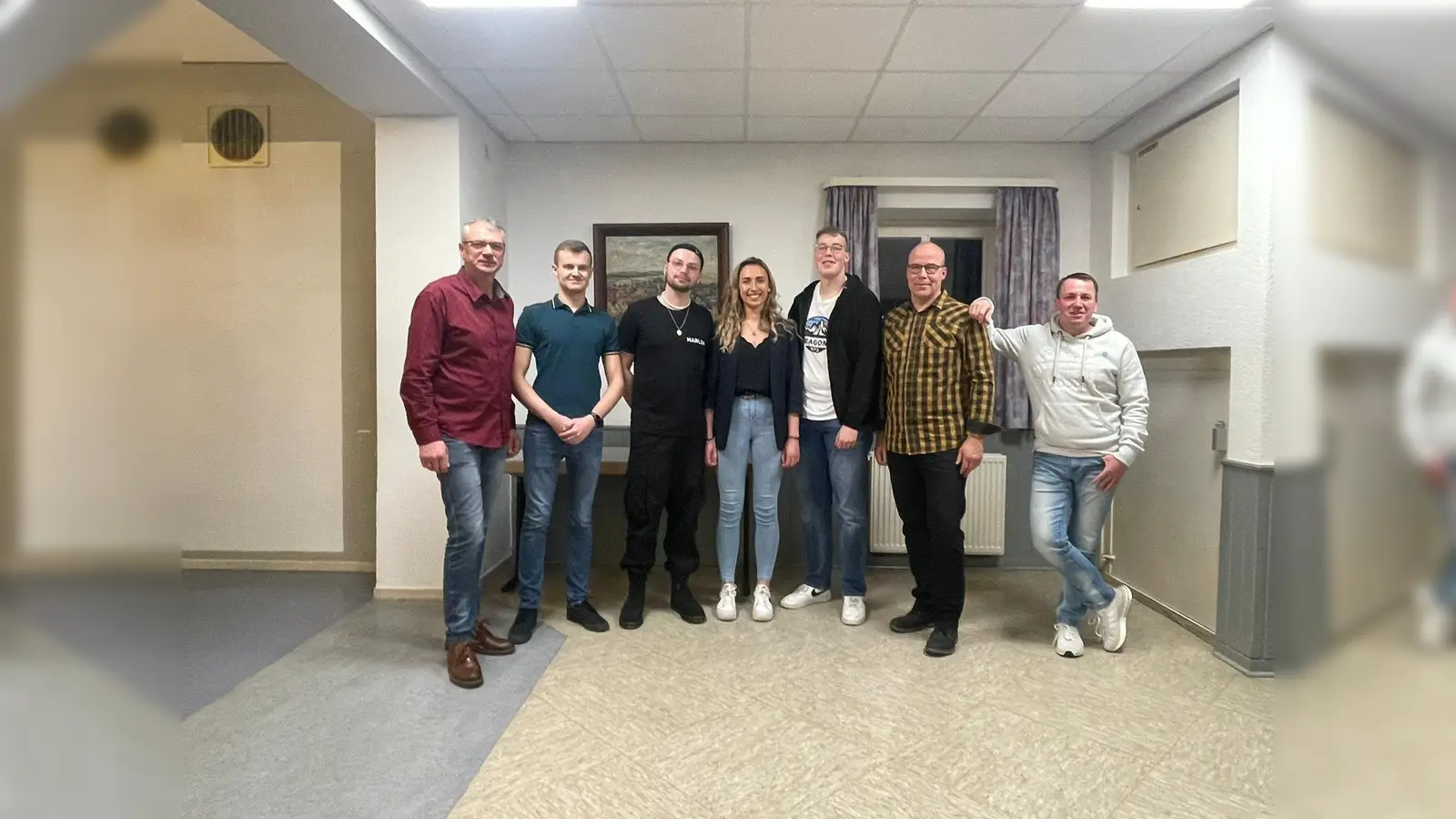 Bernd Hampe, Jonas Kersting, Marlin Hampe, Fabienne Cott, Nico Berndt, Nils Berndt und Heiko Schütz.  (Foto: privat)