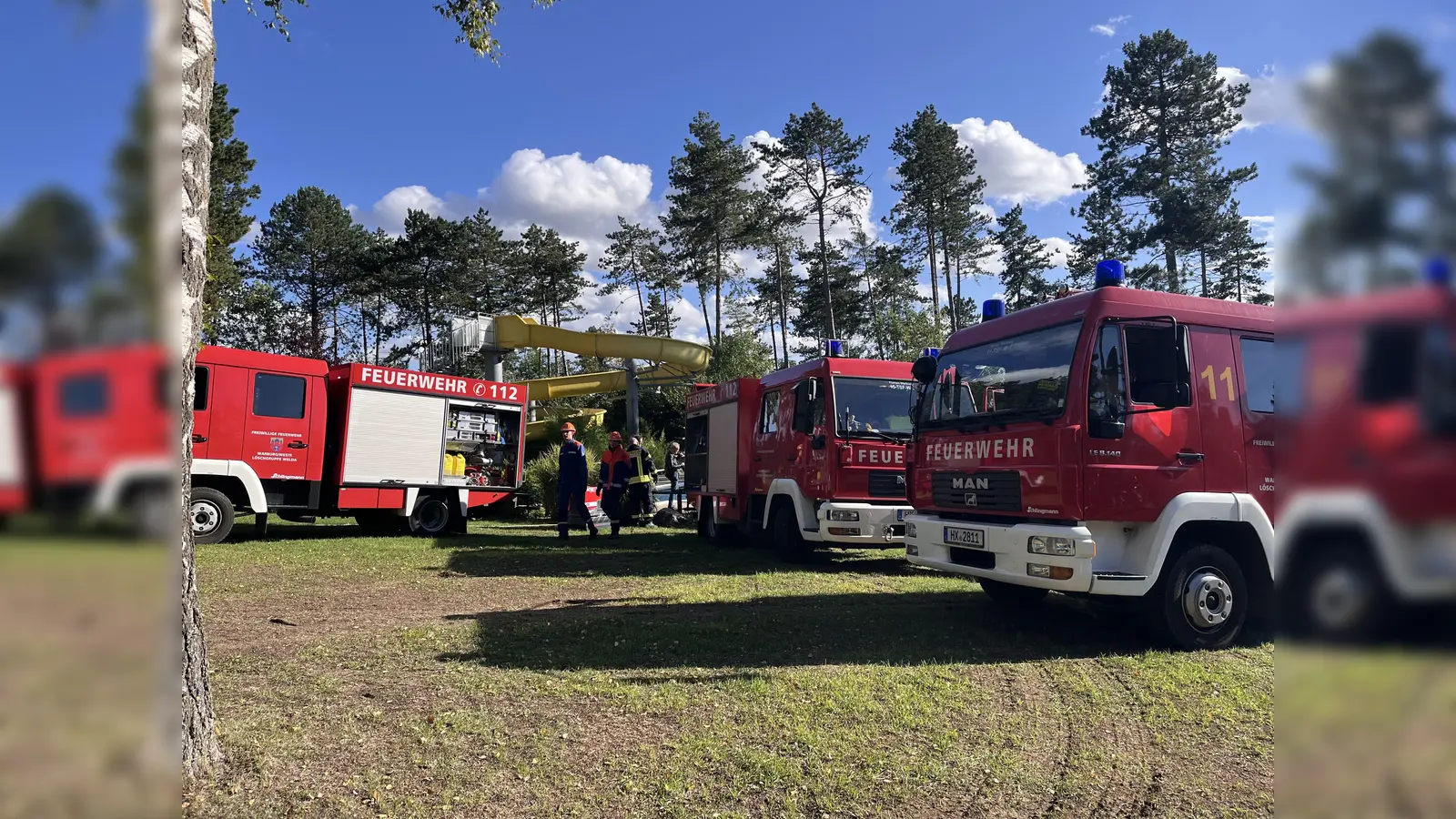 Feuerwehr Übung Freibad (Foto: Julia Sürder)