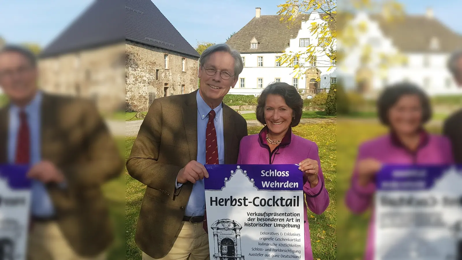 Alexander und Andrea von Köckritz laden ein zum Herbst-Cocktail auf Schloss Wehrden. (Foto: privat)
