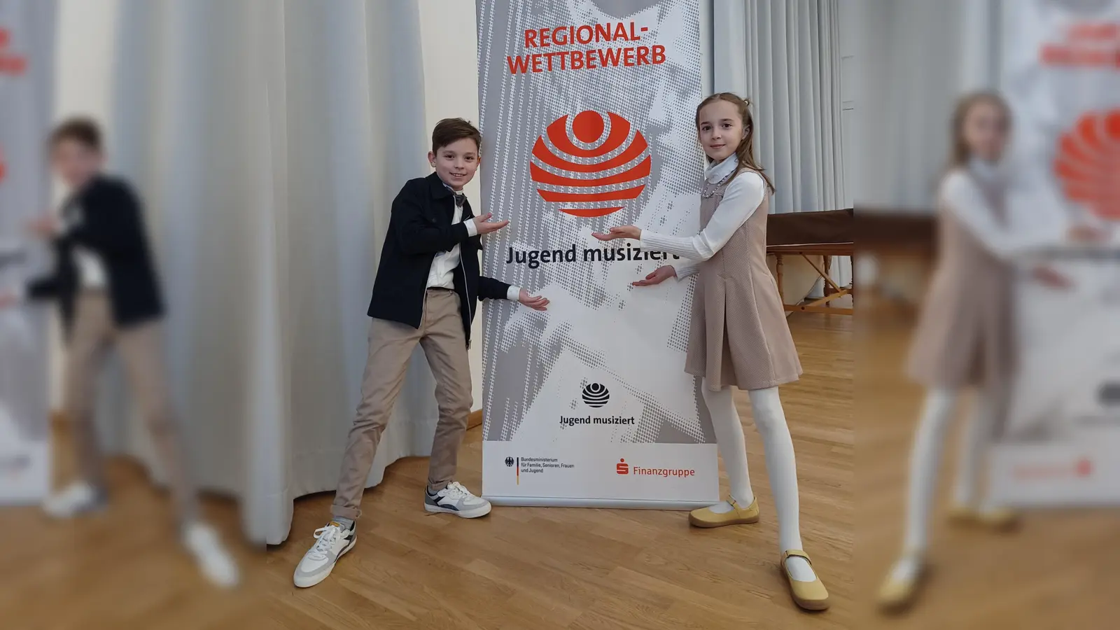 Mit erstem Preis ausgezeichnet: Phillipp Bollack und Josefine Rabcenko. (Foto: Stadt Höxter)