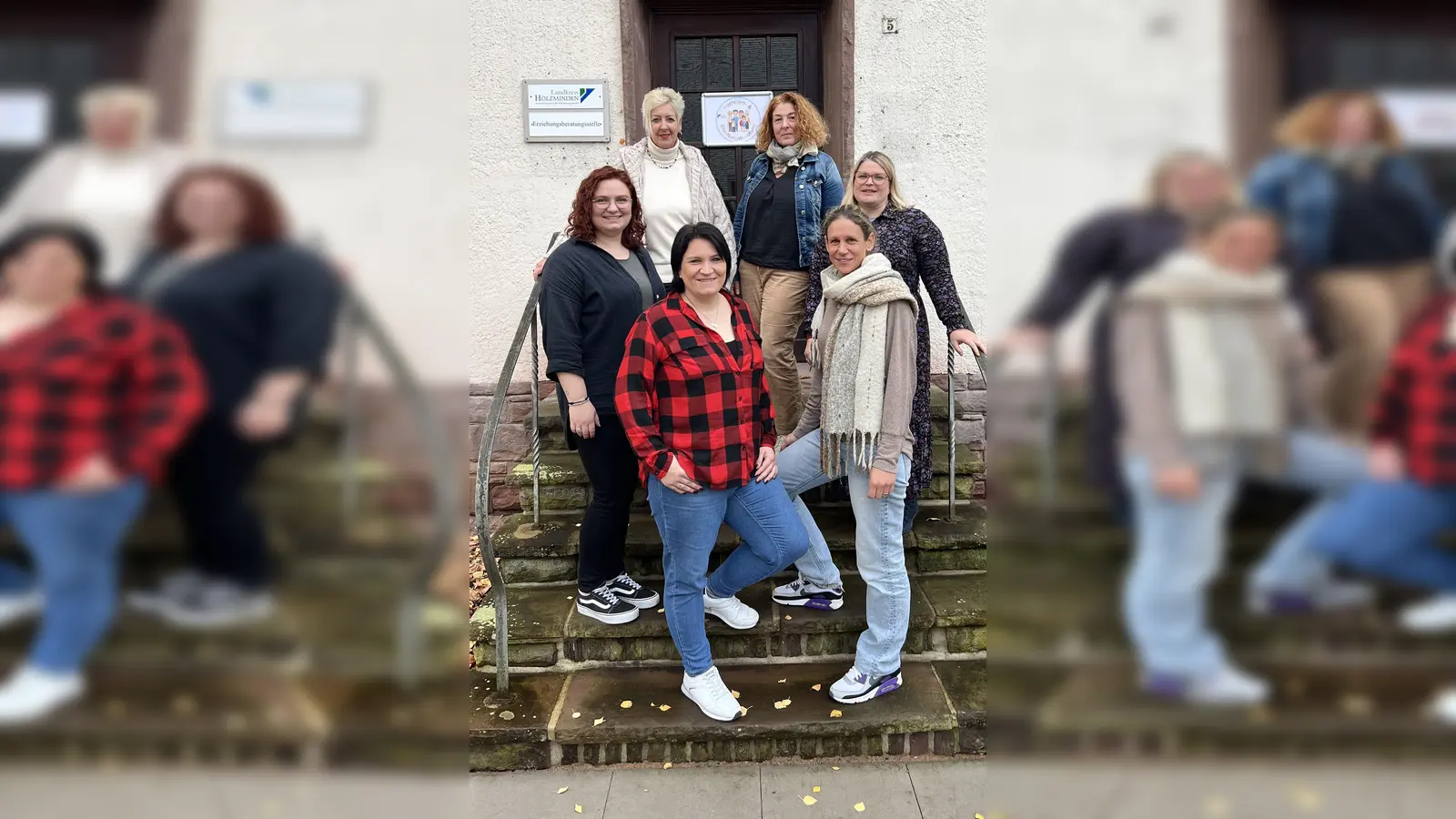 Das Team der Familien- und Erziehungsberatungsstelle stellt sich vor (v.l.): Emily Mattern, Martina Meinert, Laura Tusche, Roswitha Thybaut-Belz, Ilona Feyer-Yurttas und Denise Gröne-Liedtke. (Foto: Landkreis Holzminden)